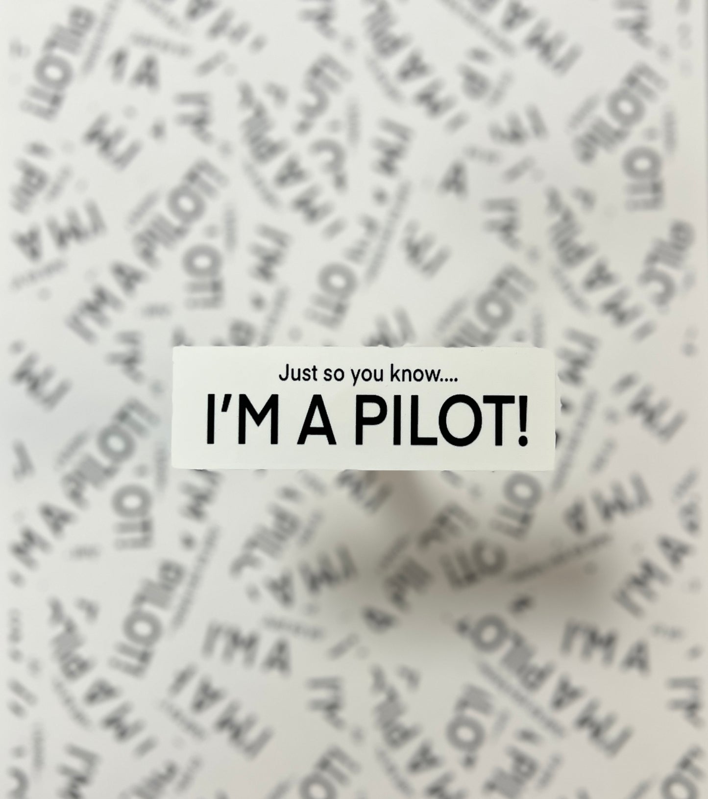 Just so you Know... I'm a Pilot Sticker