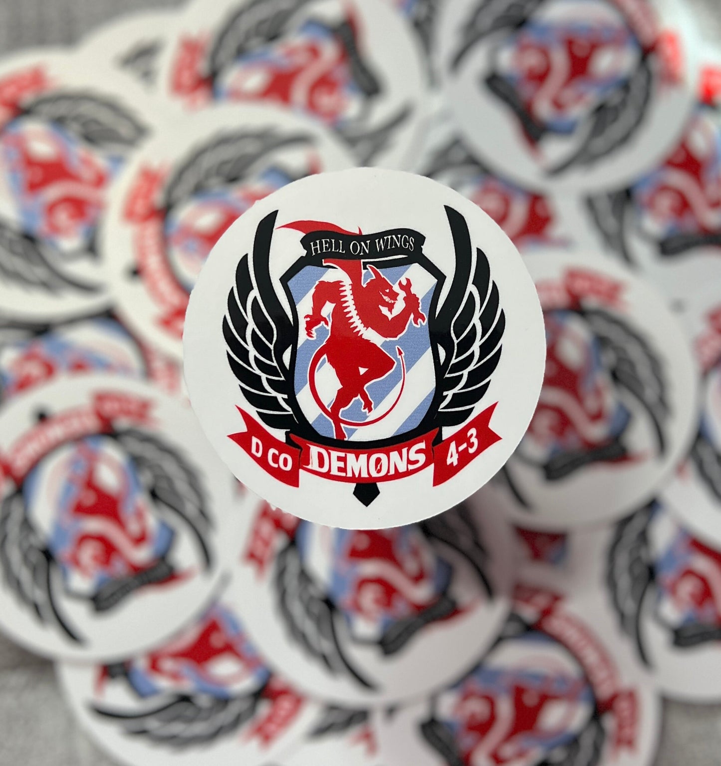 Delta Company 4-3 BN 3CAB 3ID Sticker