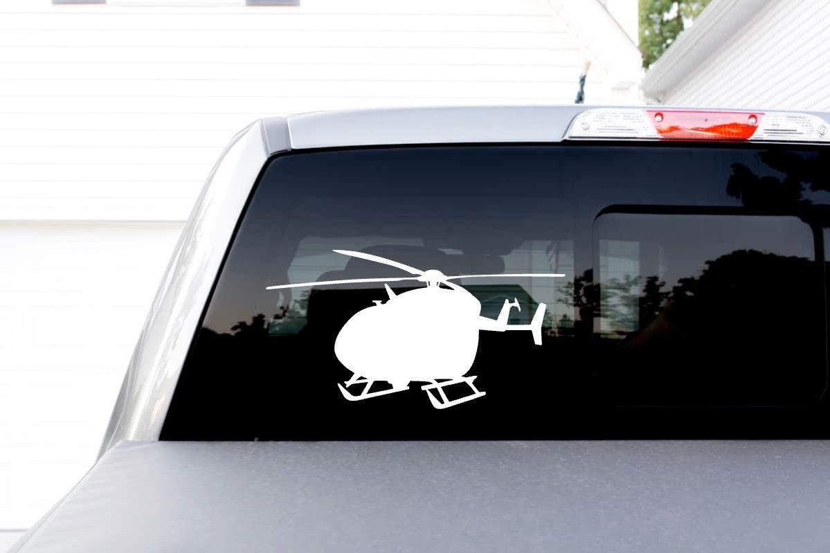 LUH-72 Lakota / Eurocopter EC145 Helicopter 3/4 Side View Vinyl Decal
