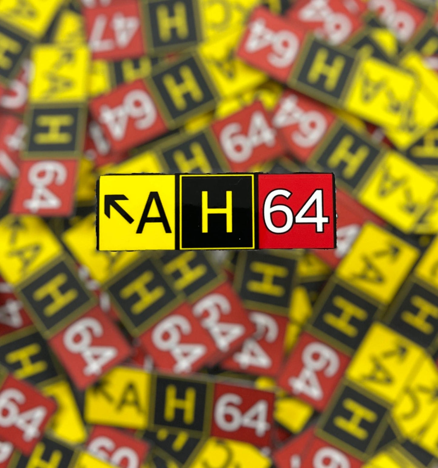 Apache AH-64 Airport Signs Sticker