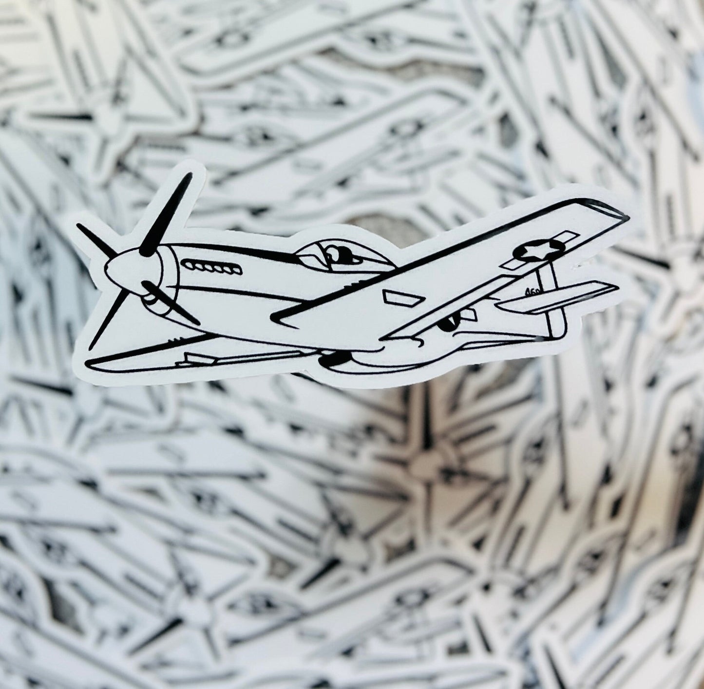 P-51 Mustang Fighter Sticker