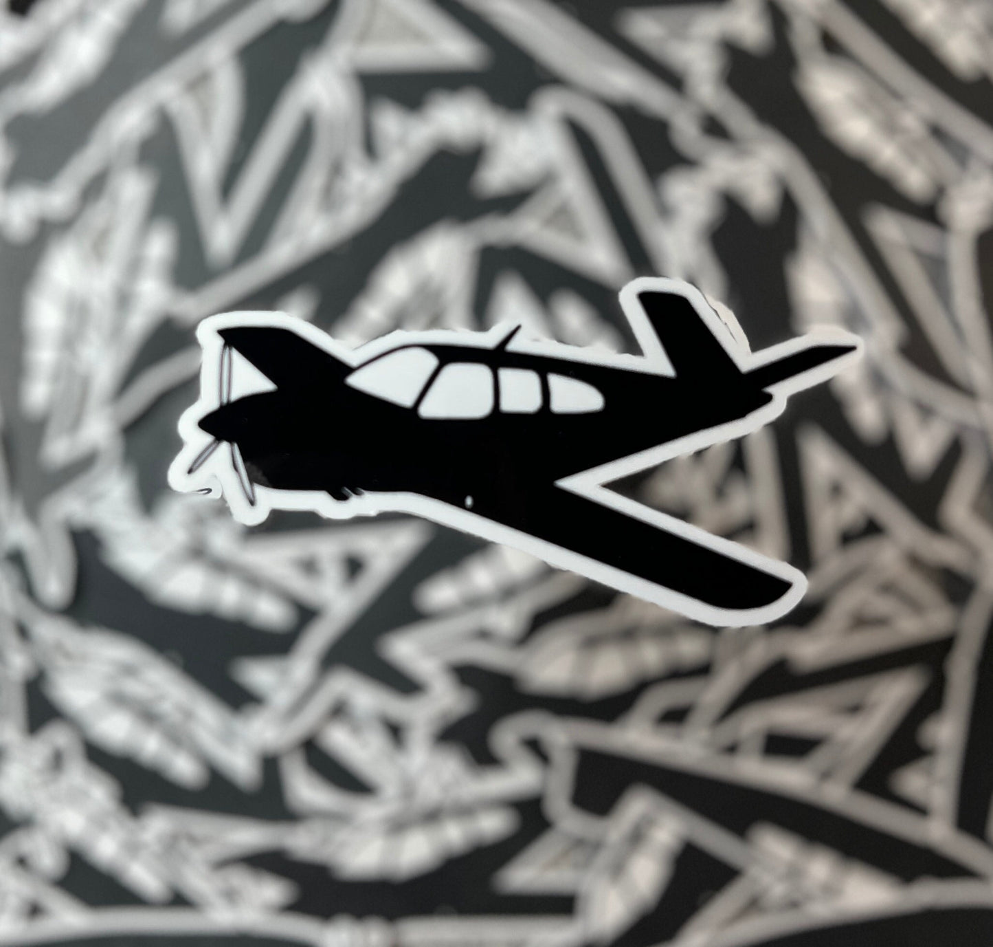 Beechcraft Bonanza 35 V-Tail Angled View Sticker