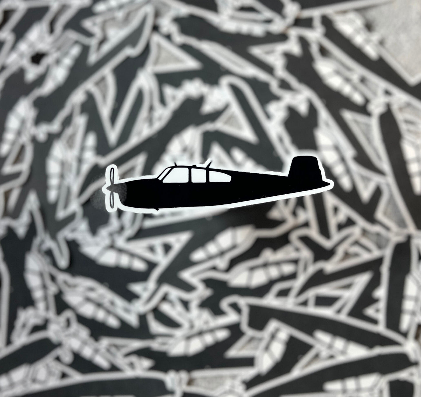 Beechcraft Bonanza 35 V-Tail Side View Sticker