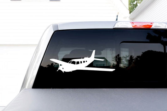 Piper PA-32 Saratoga 3/4 View Airplane Decal