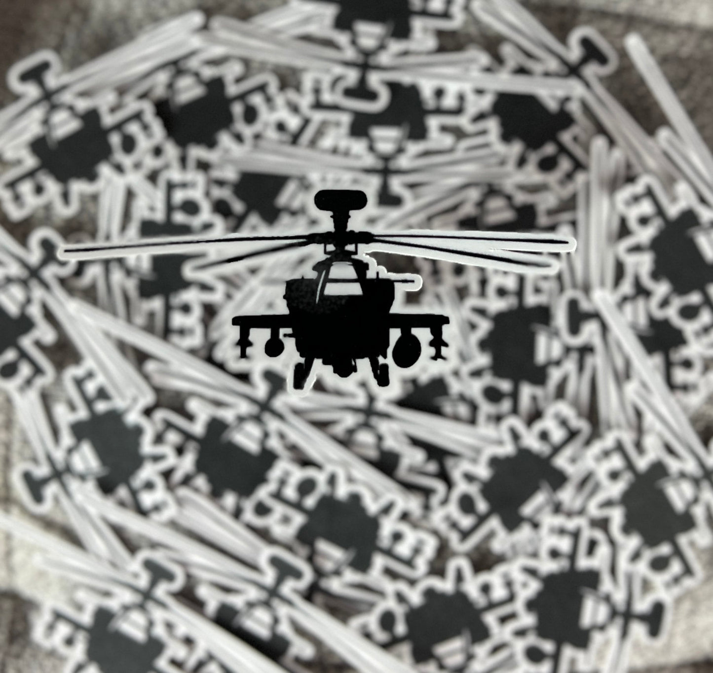 AH-64 Apache Helicopter Front Facing View