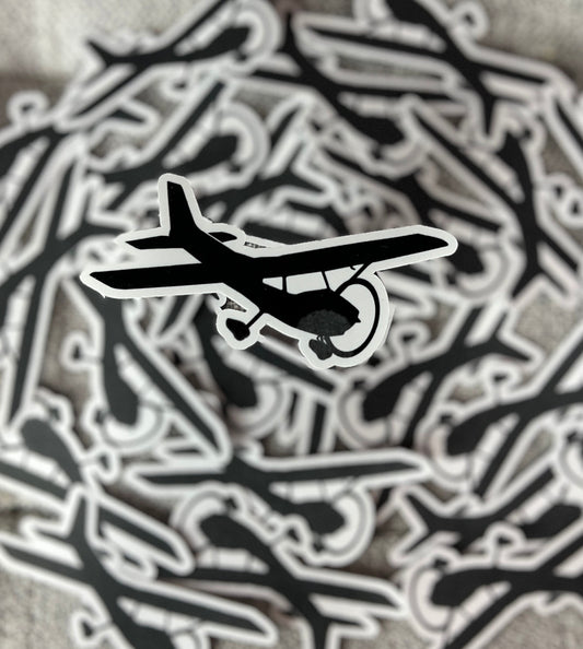 Cessna C172 3/4 View Airplane Sticker