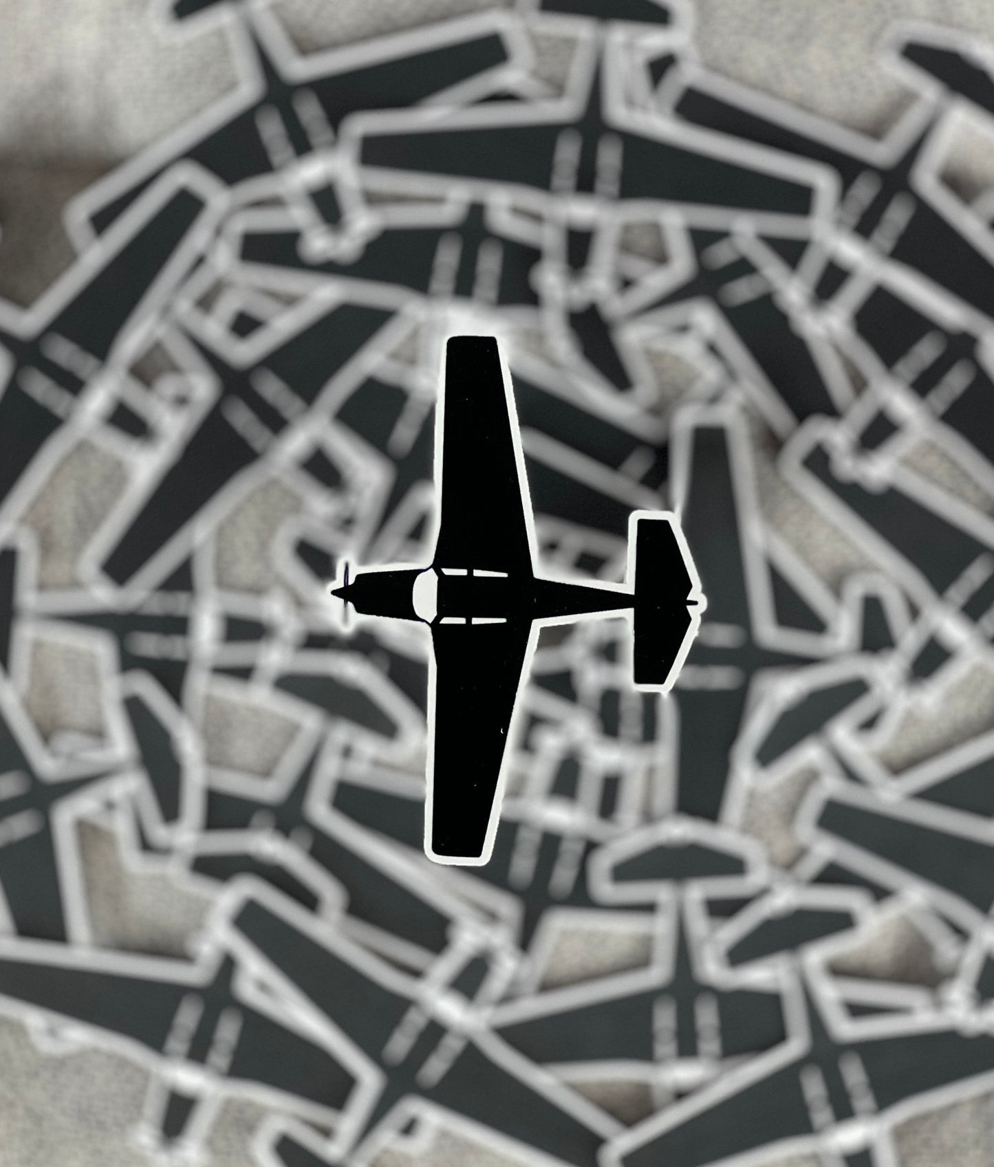 Mooney M20C Top View Airplane Sticker