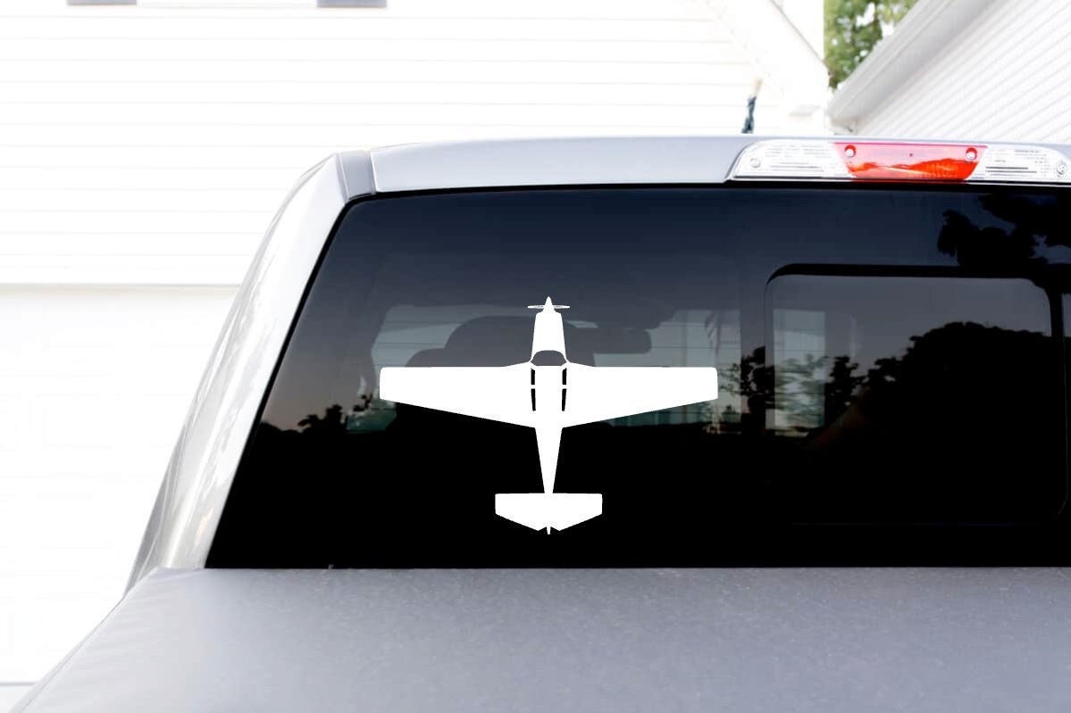 Mooney M20C Top View Airplane Decal