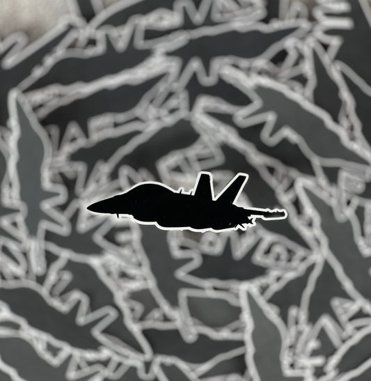 McDonnell Douglas F-18 3/4 View Airplane Sticker