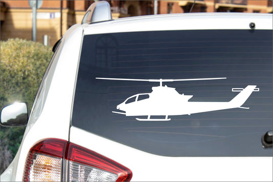 AH-1 Cobra Helicopter Side View Decal