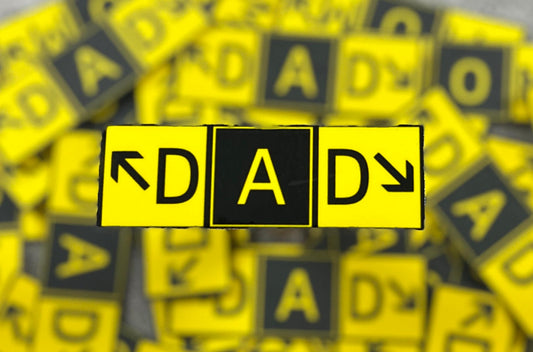Pilot DAD Airport Signs Sticker
