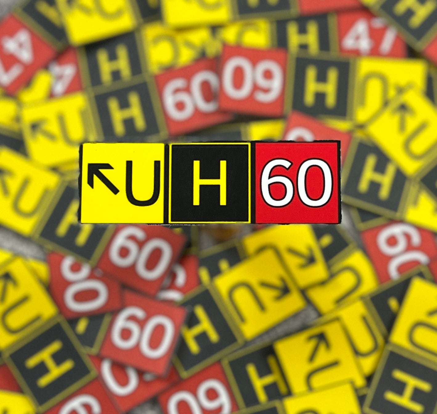 Blackhawk UH-60 Airport Signs Sticker